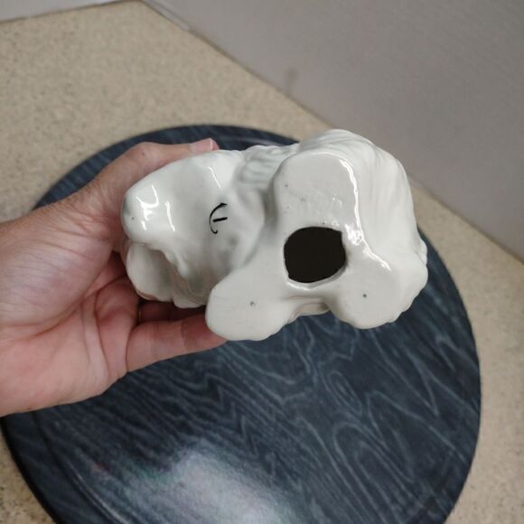 👍 Kitten Cat Figurine Blue eyes Vintage Ceramic.  C6 - Picture 5 of 7